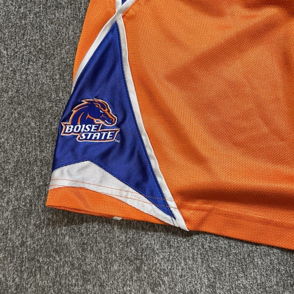 Vintage Nike Boise State Basketball Shorts Mens 2XL Blue Orange Y2K Baggy (050) - Picture 9 of 10